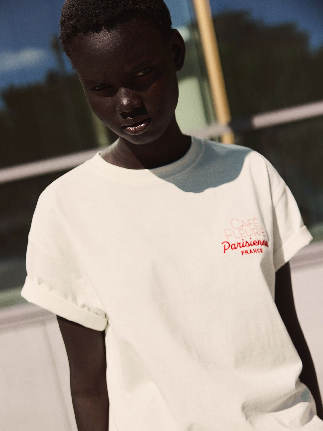 

H&M Printed T-shirt, White