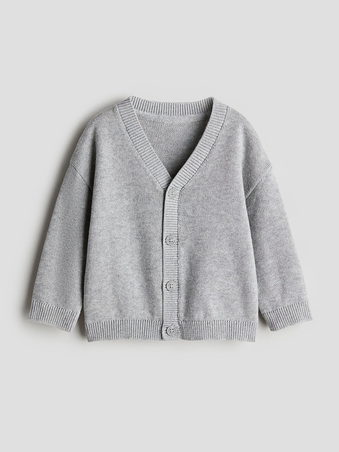 

H&M Infants Boys Waffle-Knit Cardigan, Grey