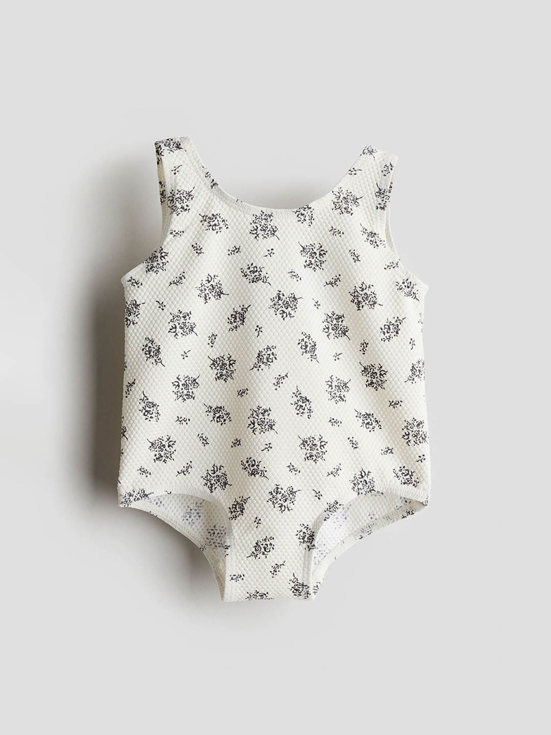 

H&M Girls Patterned Swimsuit, White
