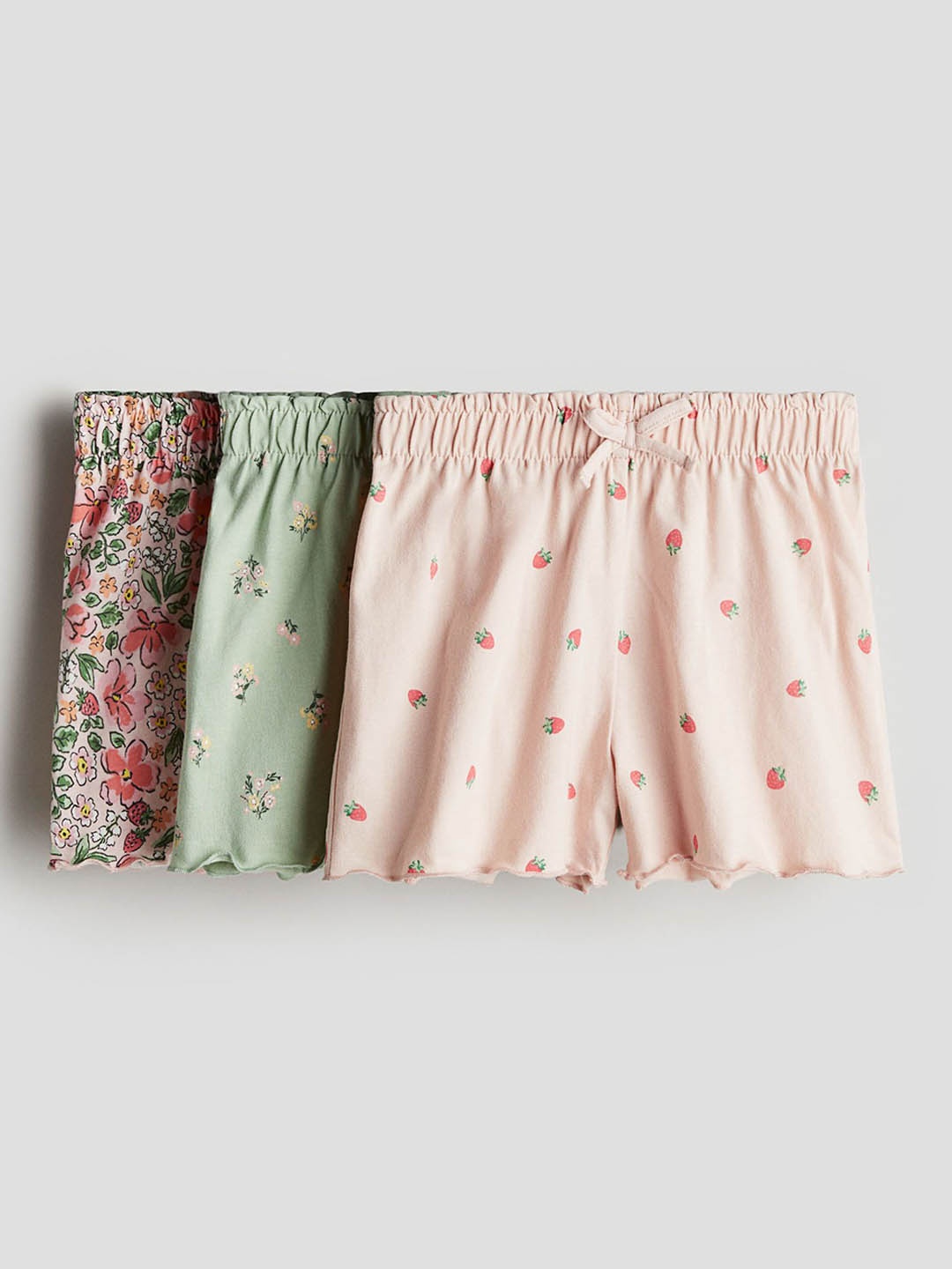 

H&M Girls Pack Of 3 Jersey Shorts, Pink