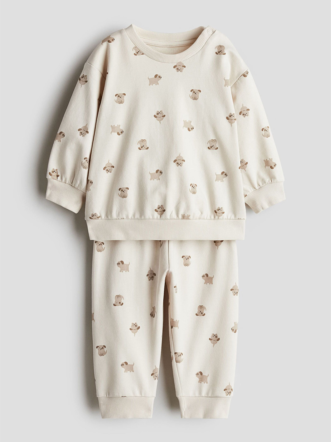 

H&M 2-Piece Sweatshirt Set, White