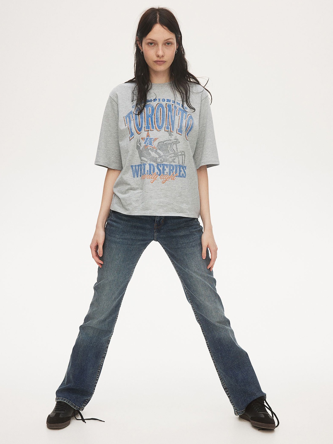 

H&M Oversized T-Shirt, Grey