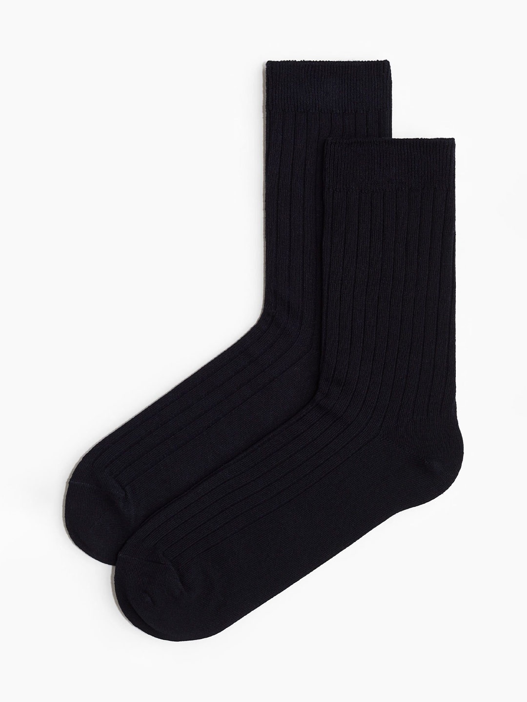 

H&M Men Calf Length Socks, Blue