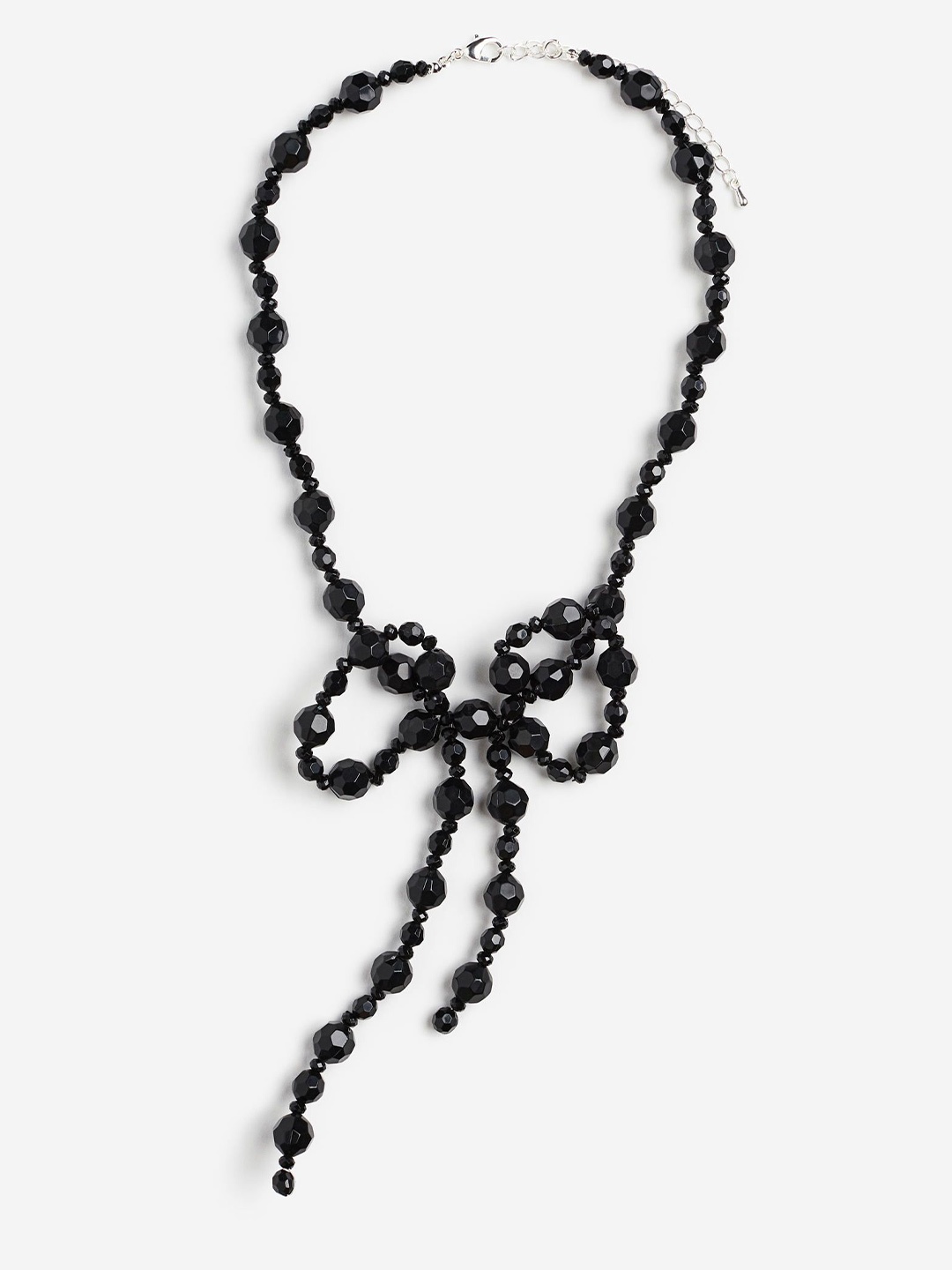 

H&M Girls Bow-Detail Beaded Necklace, Black