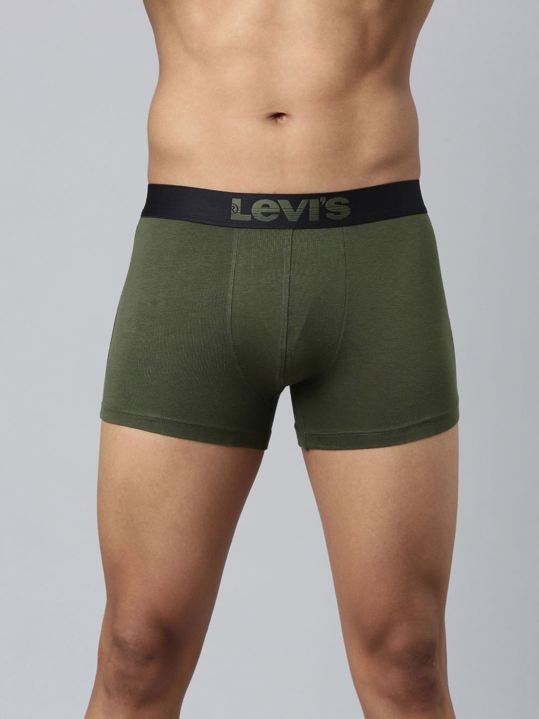 

Levis XYXX Men Breathability Solid Short Length Trunks STYLE#032A Riffle Green