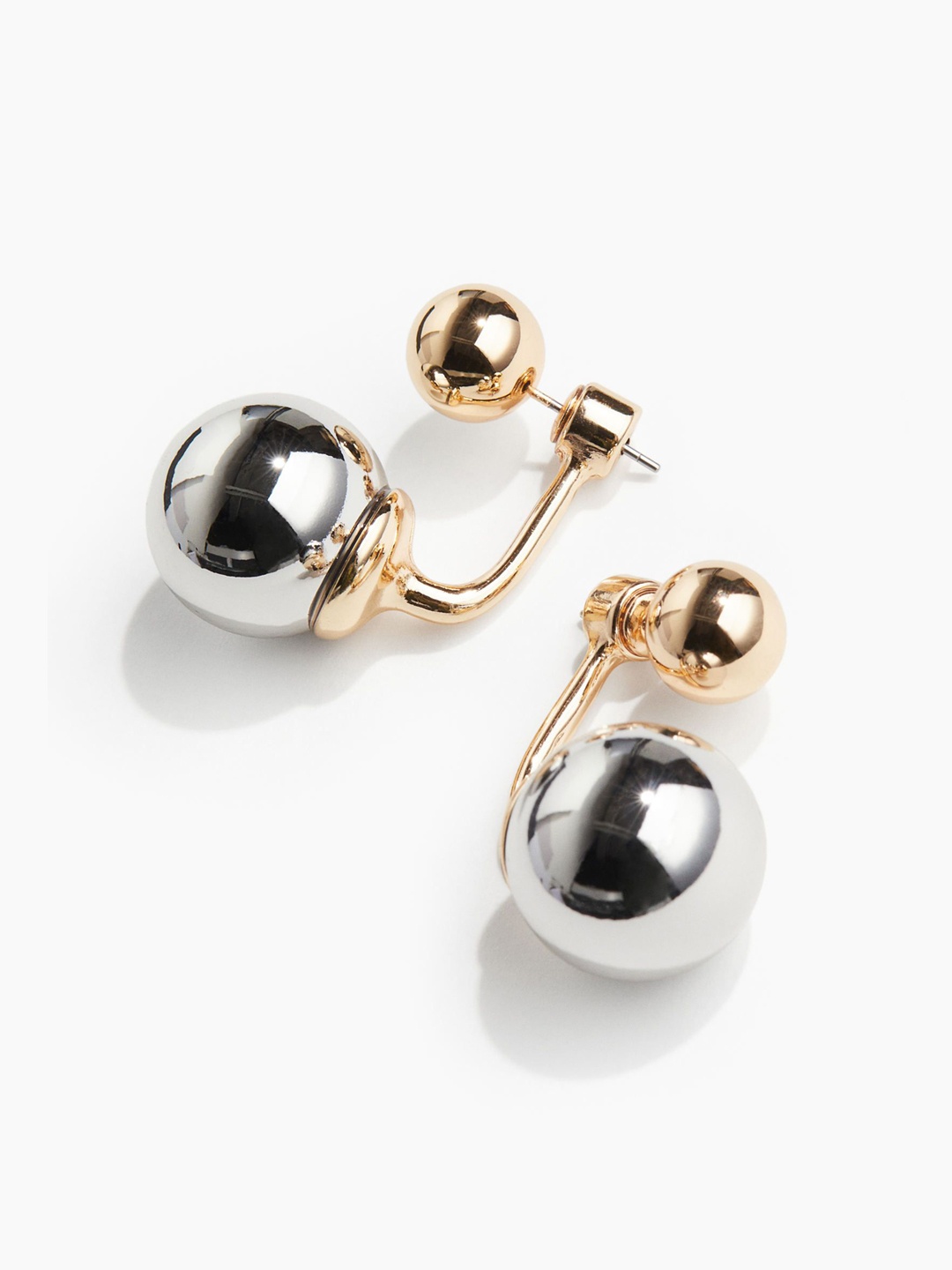 

H&M Sphere-Detail Stud Earrings, Silver