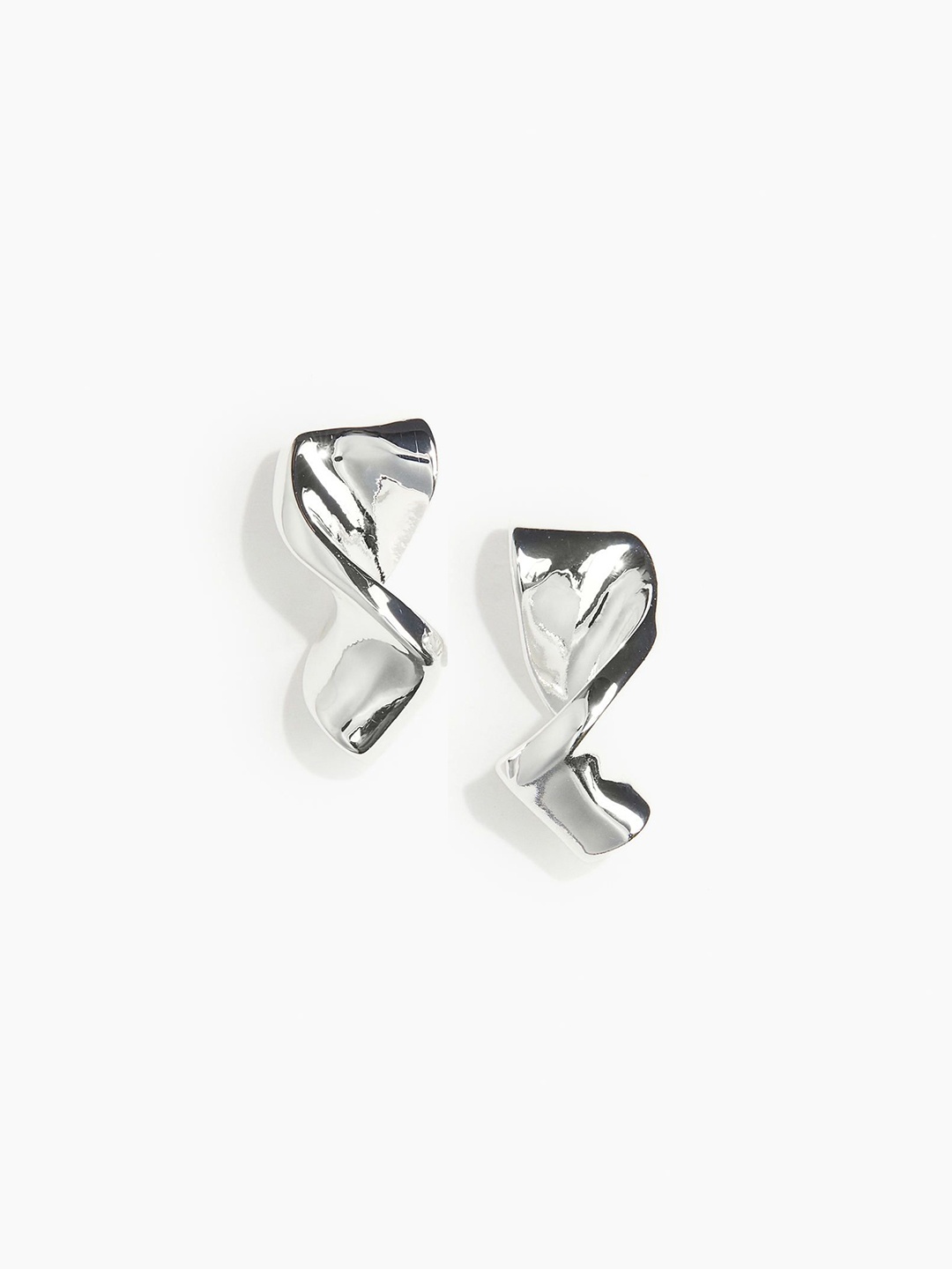 

H&M Twisted Earrings, Silver