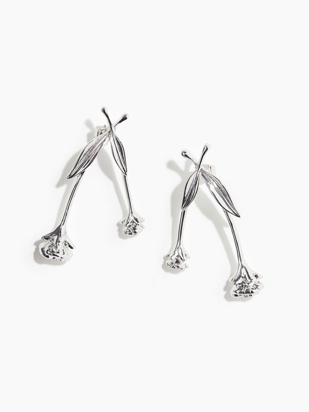 

H&M Twig-Shaped Earrings, Silver