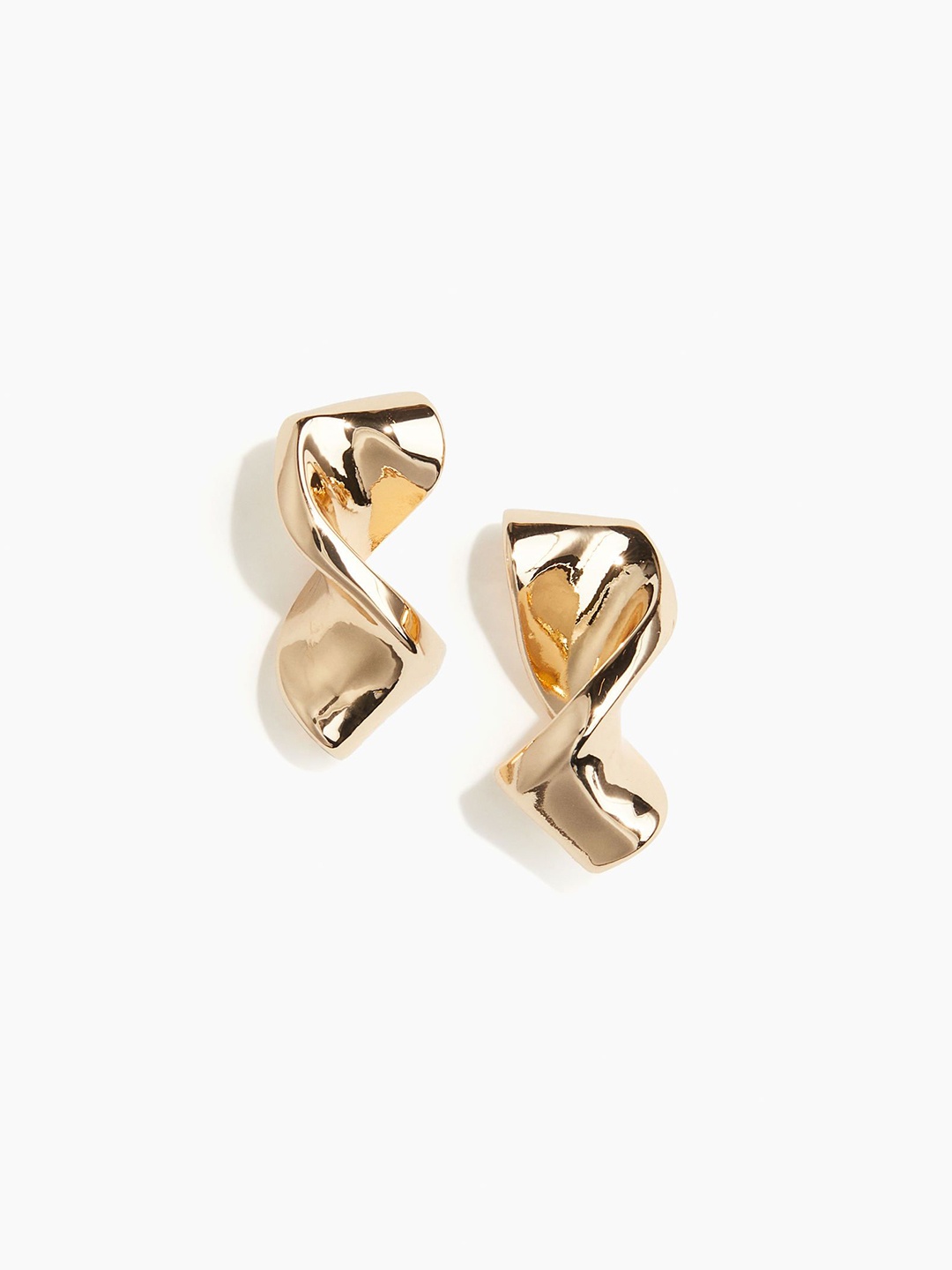 

H&M Twisted Earrings, Gold