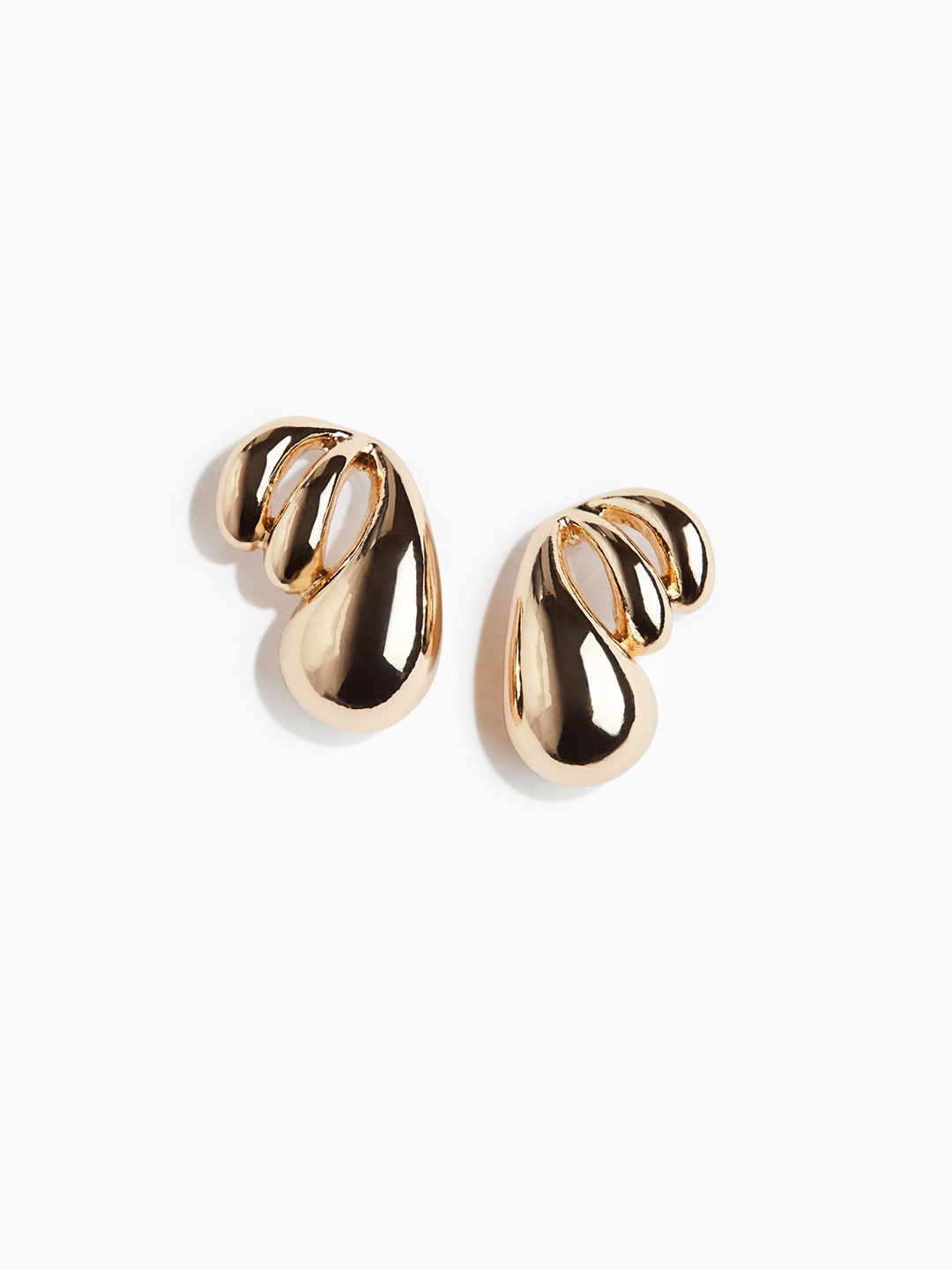 

H&M Sculptural Earrings, Gold