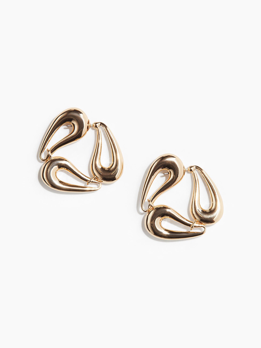 

H&M Drop-Shaped Earrings, Gold