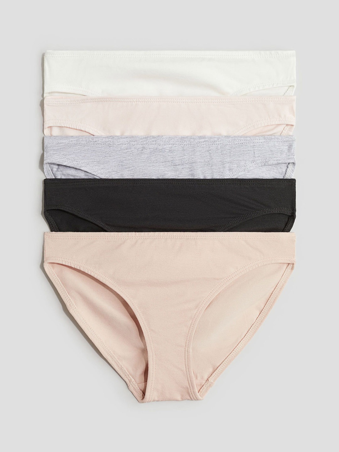 

H&M Girls 5-Pack Cotton Briefs, Pink