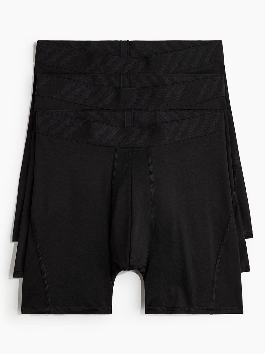 

H&M pack Of 3 Men DryMove Sports Trunks, Black