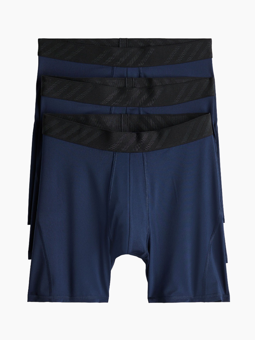 

H&M Men 3- Pcs Dry Move Sports Trunks Briefs, Blue