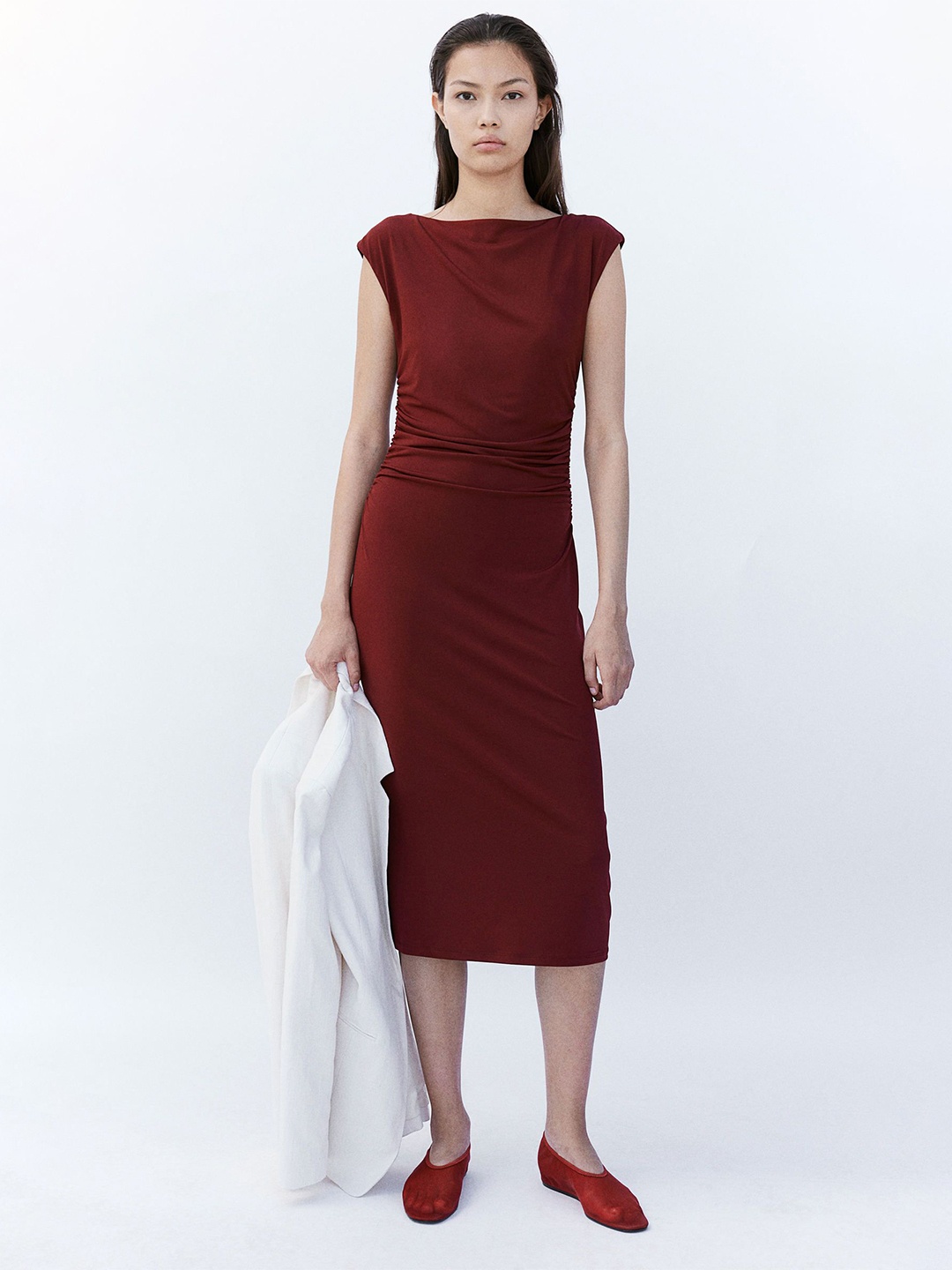 

H&M Cap-Sleeved Dresses, Red