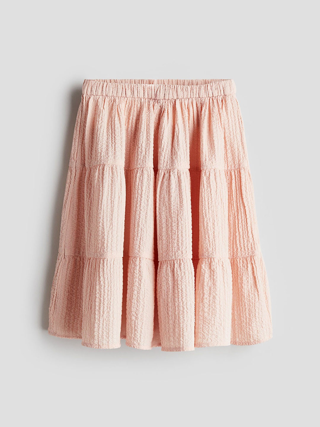 

H&M Girls Tiered Seersucker Skirts, Pink