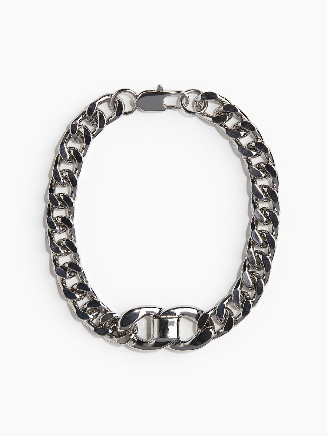 

H&M Men Chunky Bracelet, Silver