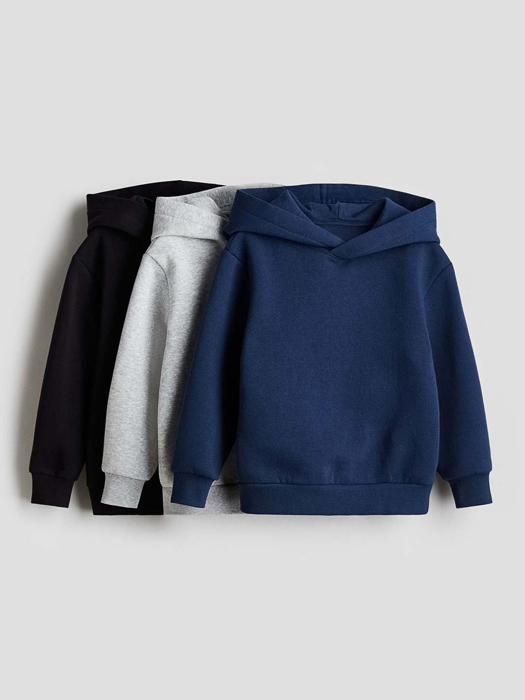 

H&M Boys Pack Of 3 Hoodies Sweatshirts, Blue