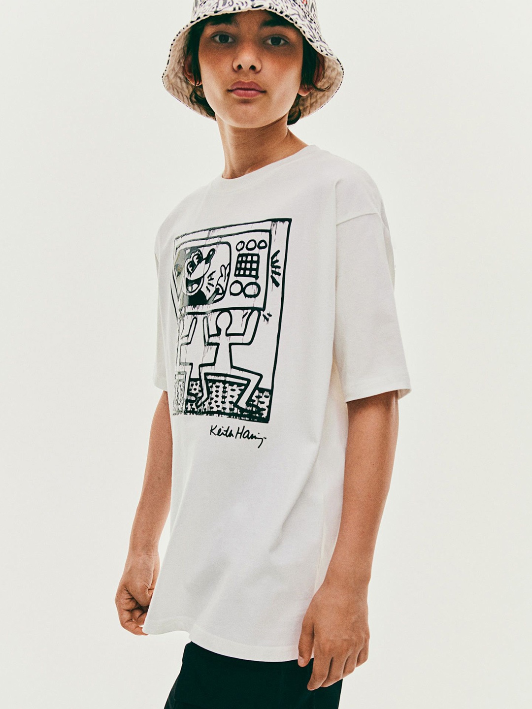 

H&M Boys Printed T-Shirt, White