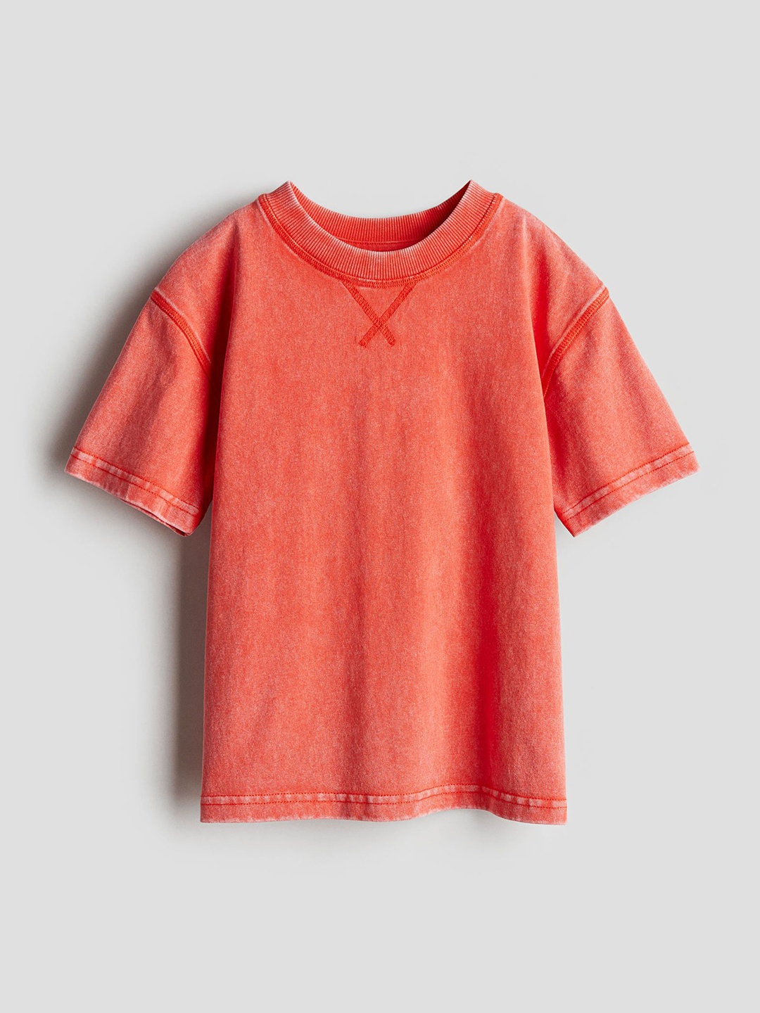 

H&M Boys Washed-Look T-shirt, Red