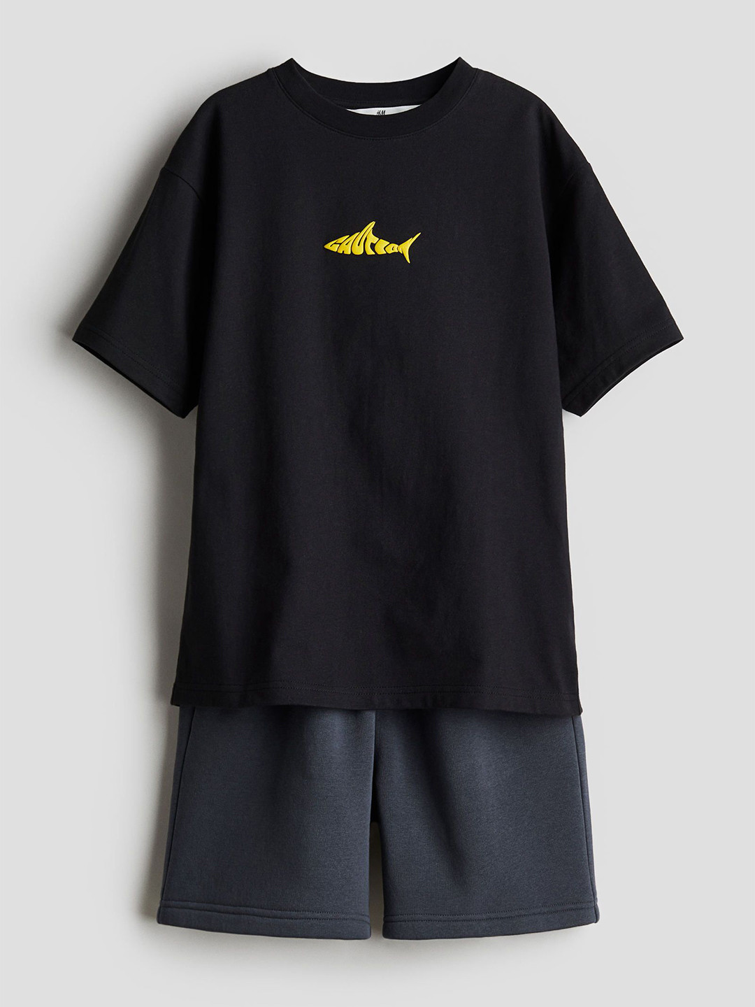 

H&M Boys 2-Piece T-Shirt And Shorts Set, Black