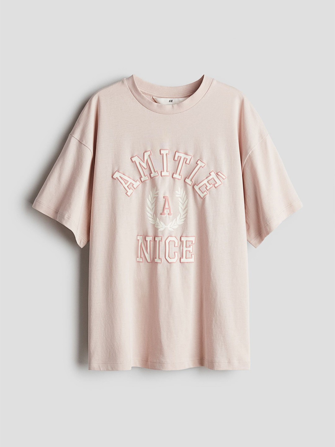 

H&M Girls Oversized Print-Motif T-Shirt, Pink
