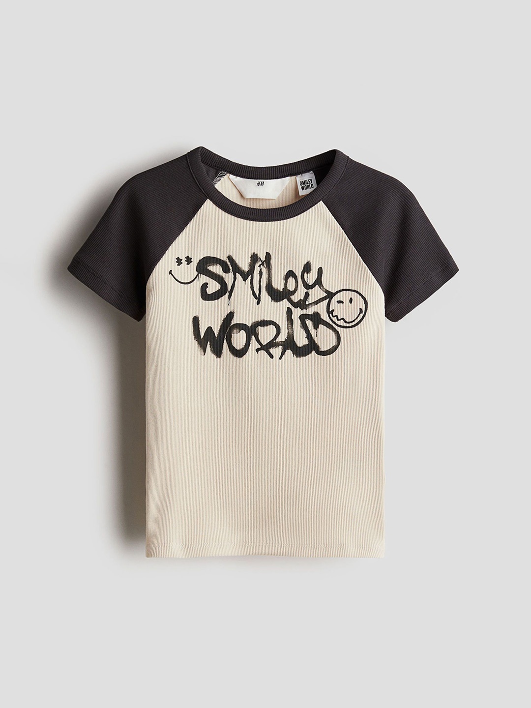 

H&M Girls Printed T-Shirts, Beige