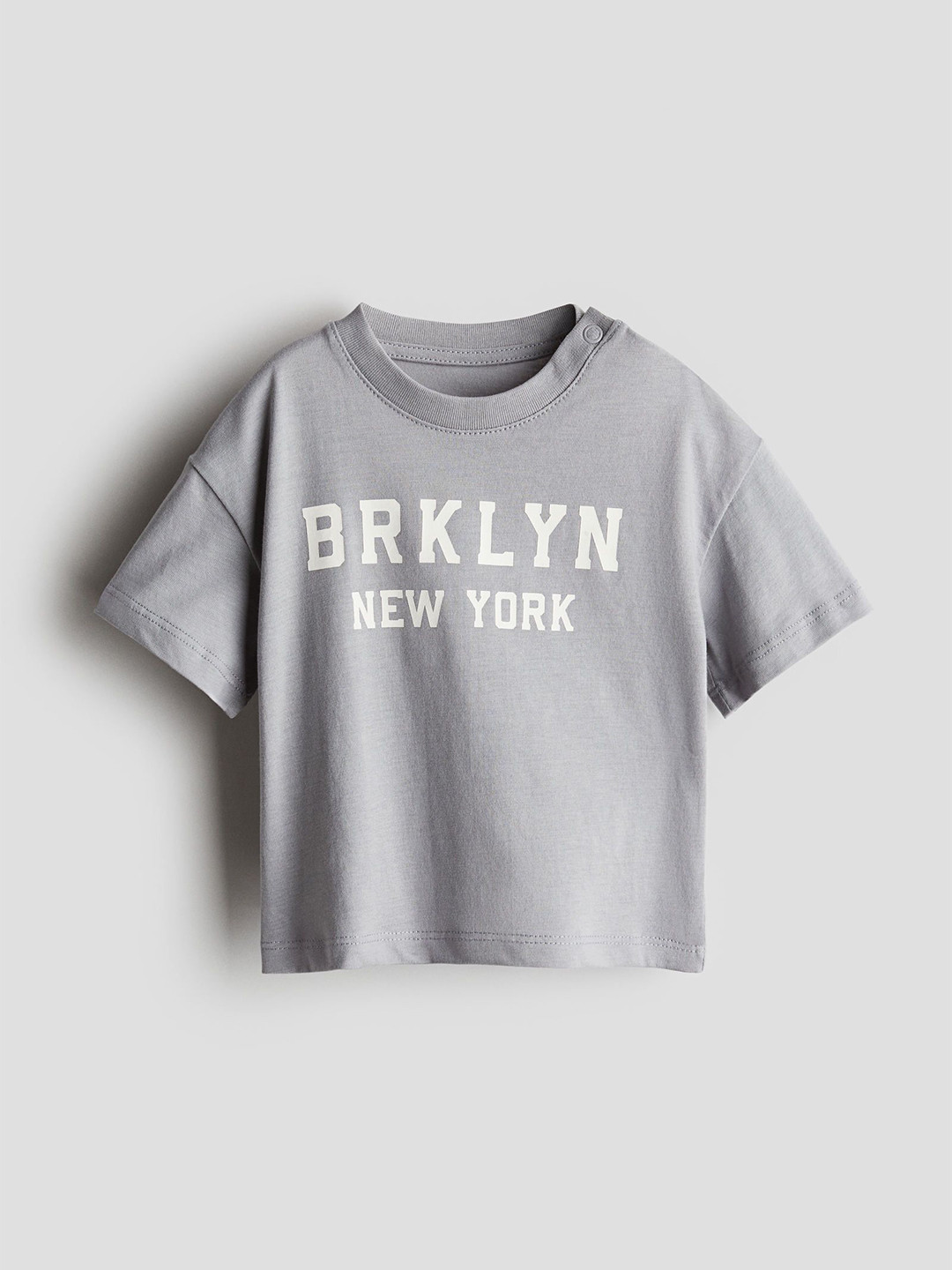 

H&M Boys Cotton Jersey T-Shirt, Grey