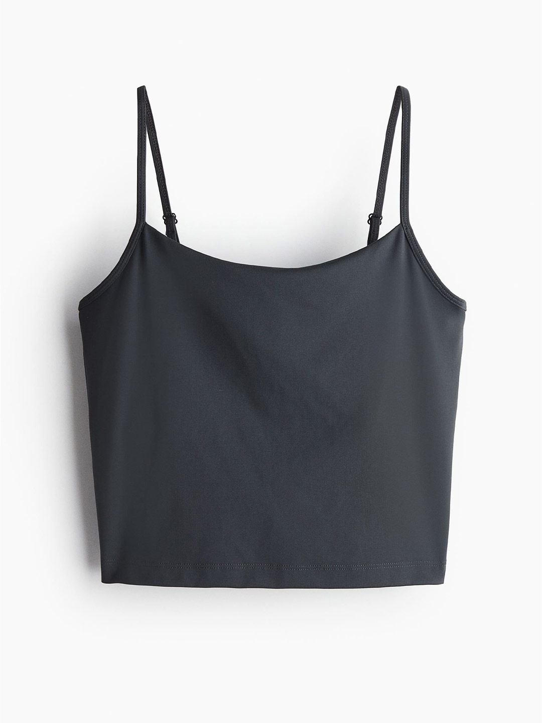 

H&M Dry Move Cropped Sports Vest Top, Grey