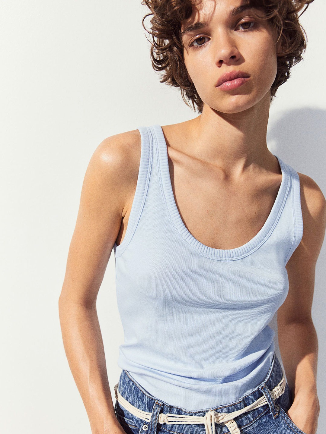 

H&M Vest Top, Blue