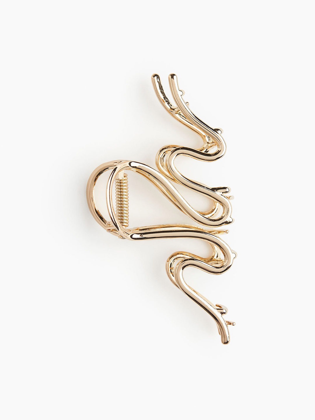 

H&M Wavy Metal Hair Claw, Gold