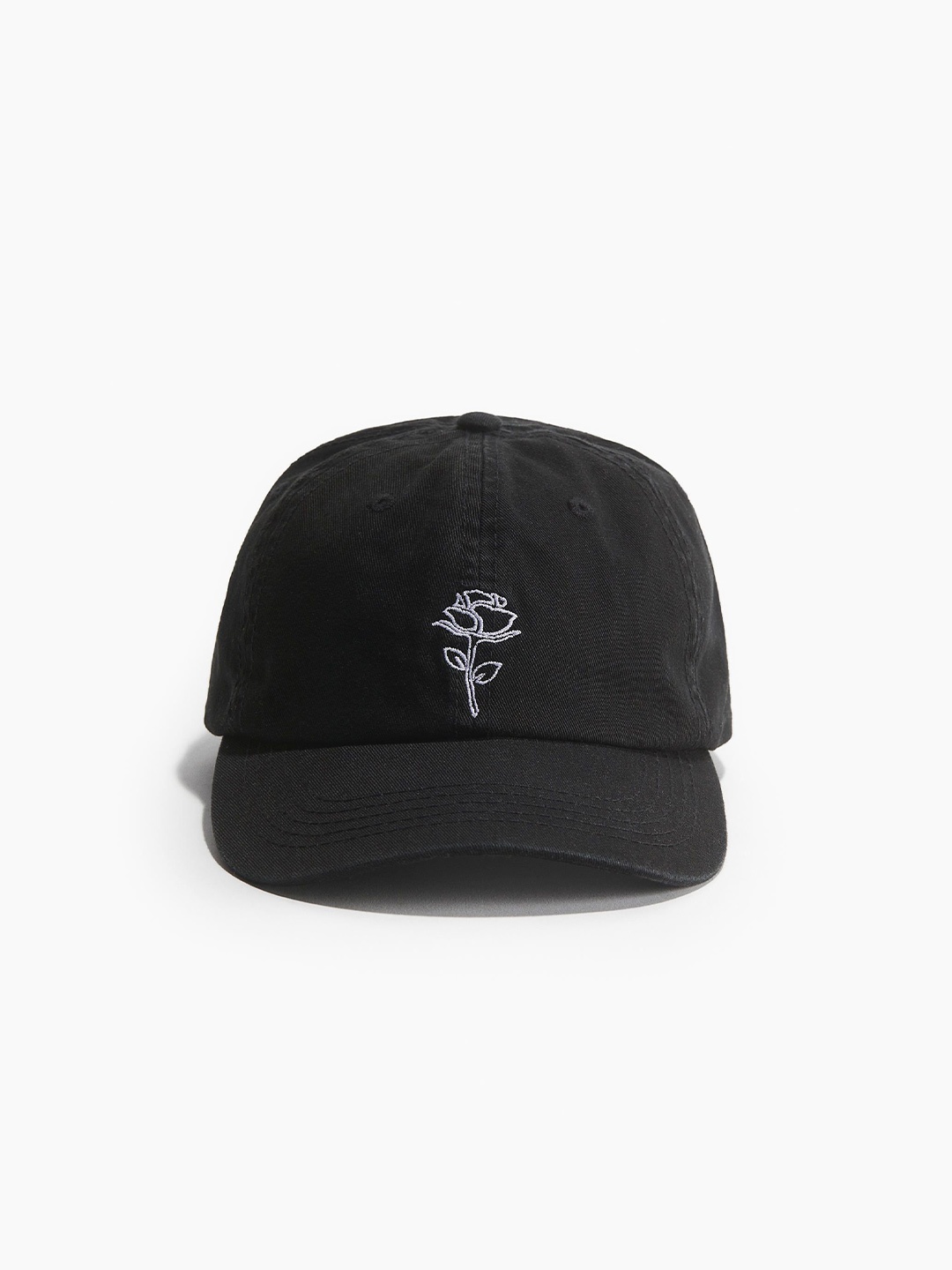 

H&M Women Cotton Twill Caps, Black