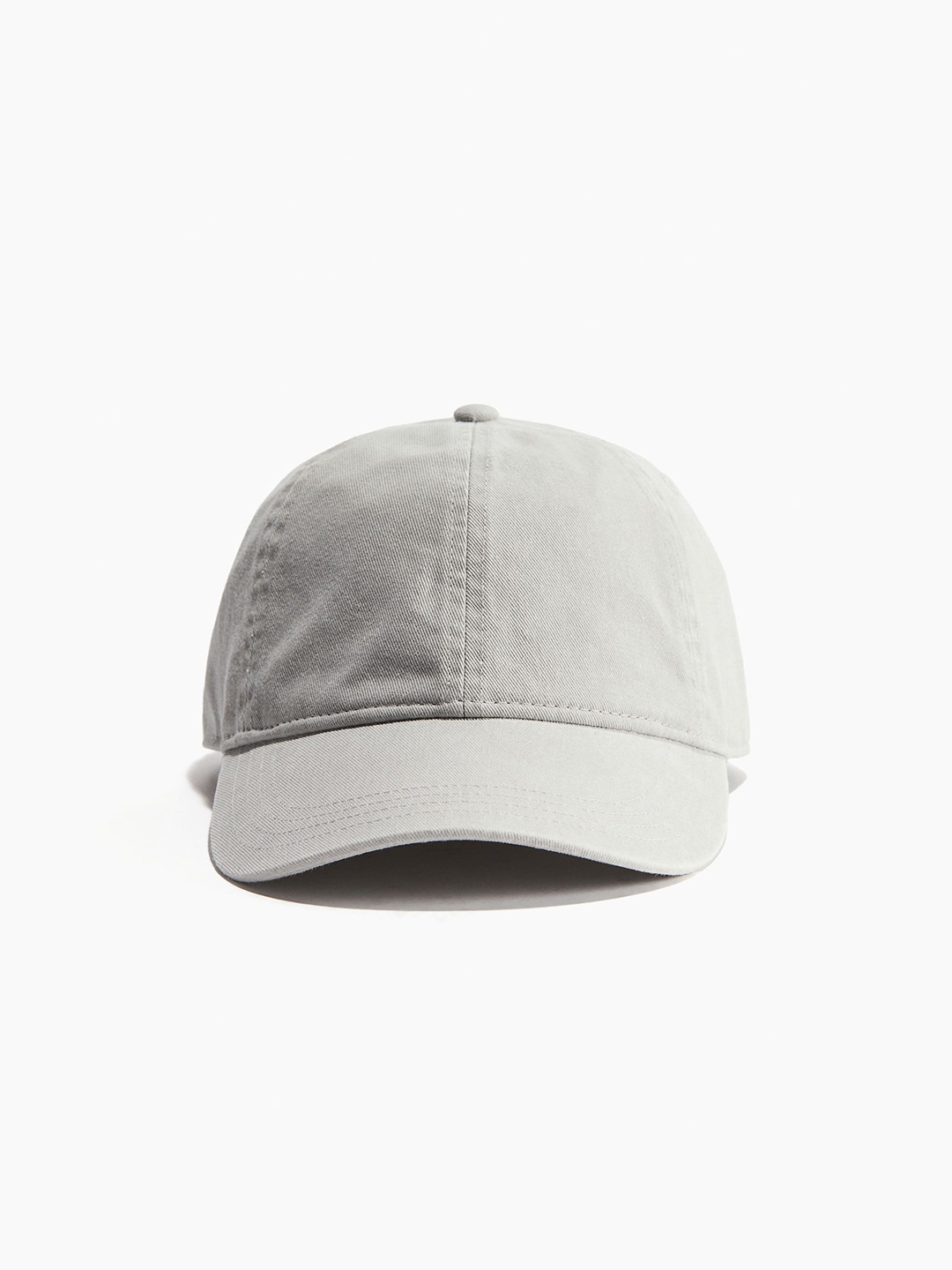 

H&M Women Cotton Washed Twill Caps, Grey