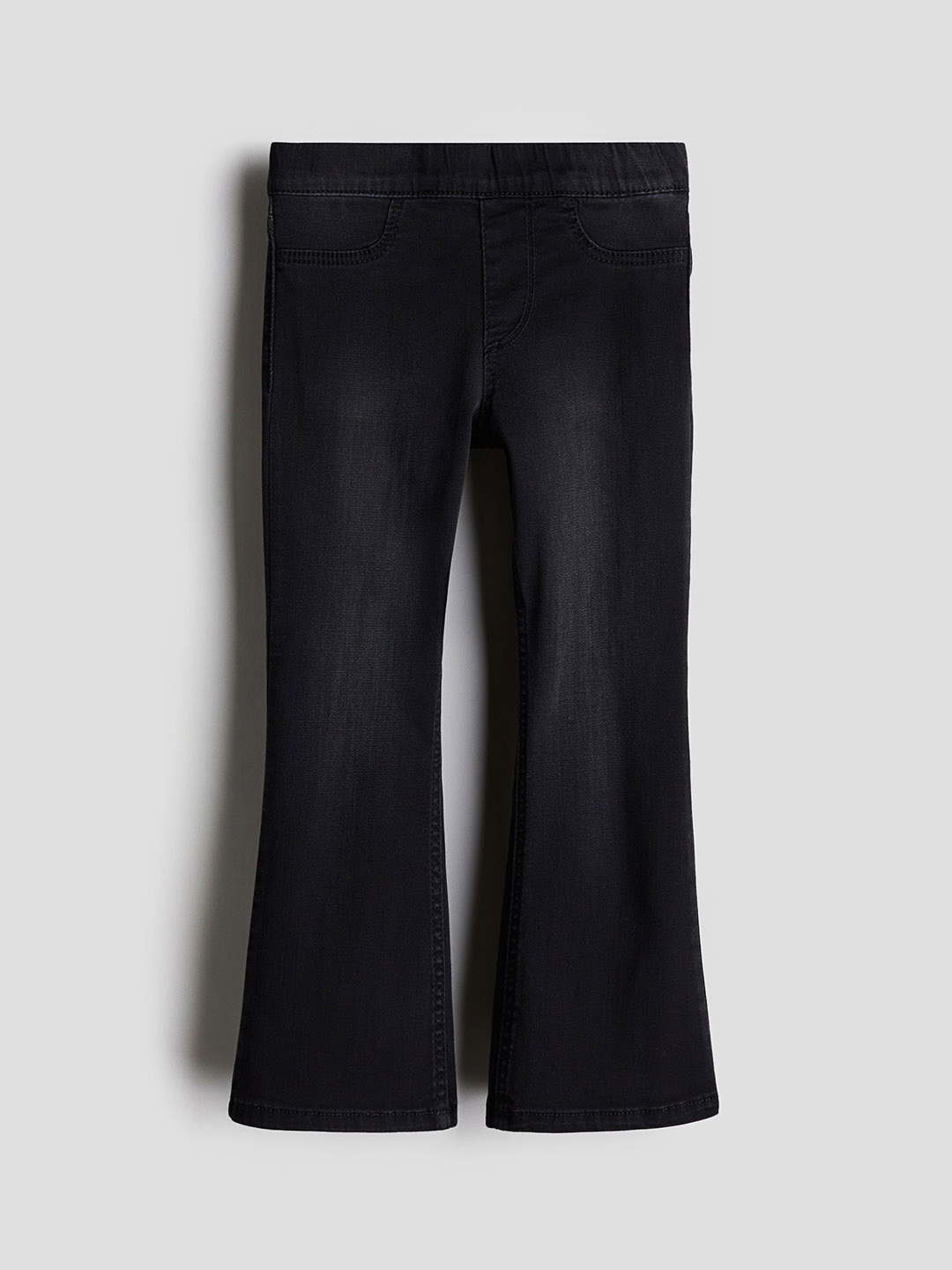 

H&M Girls Superstretch Flared Leg Jeans, Black