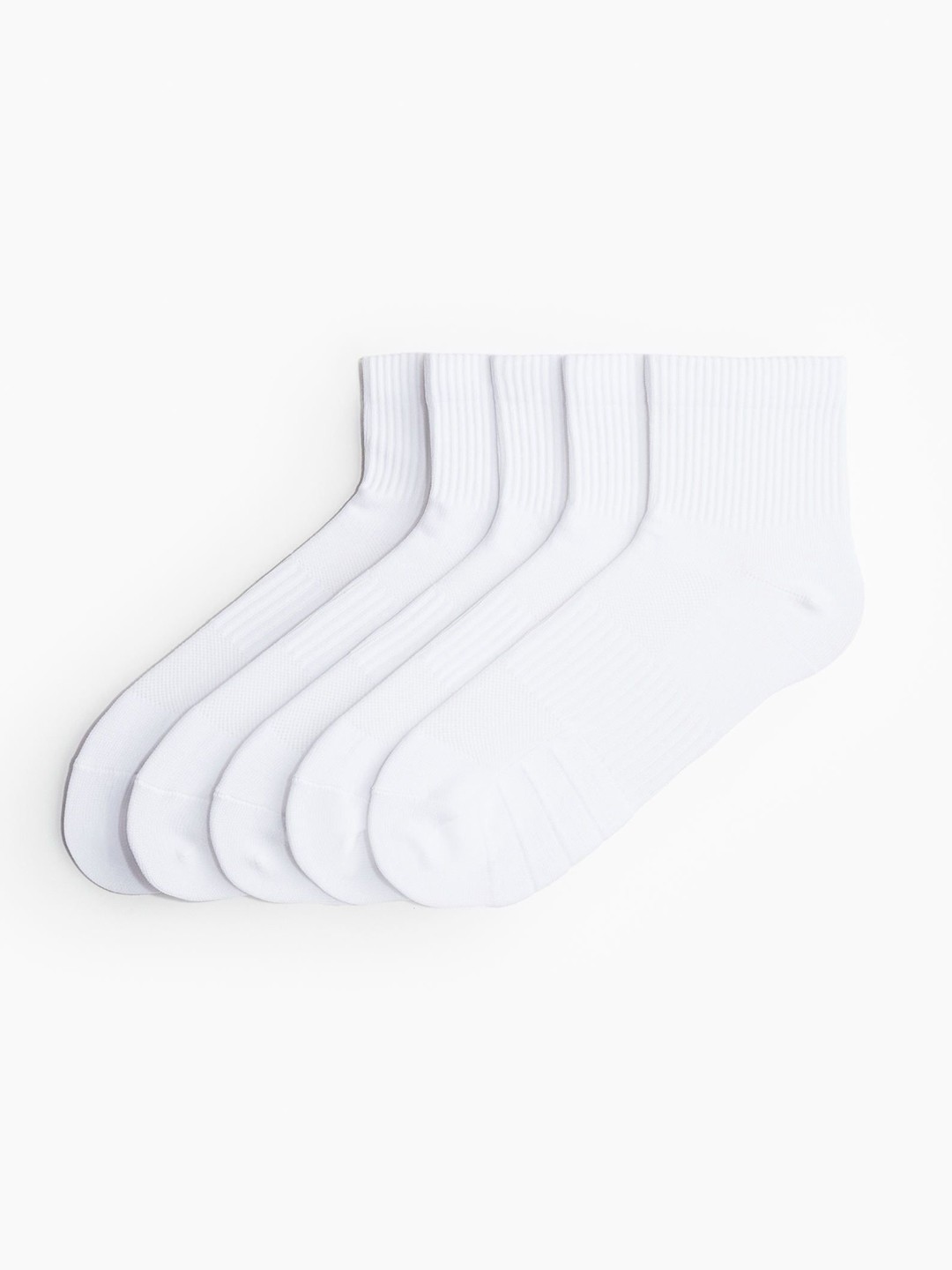 

H&M Pack of 5 Men DryMove Sports Socks, White