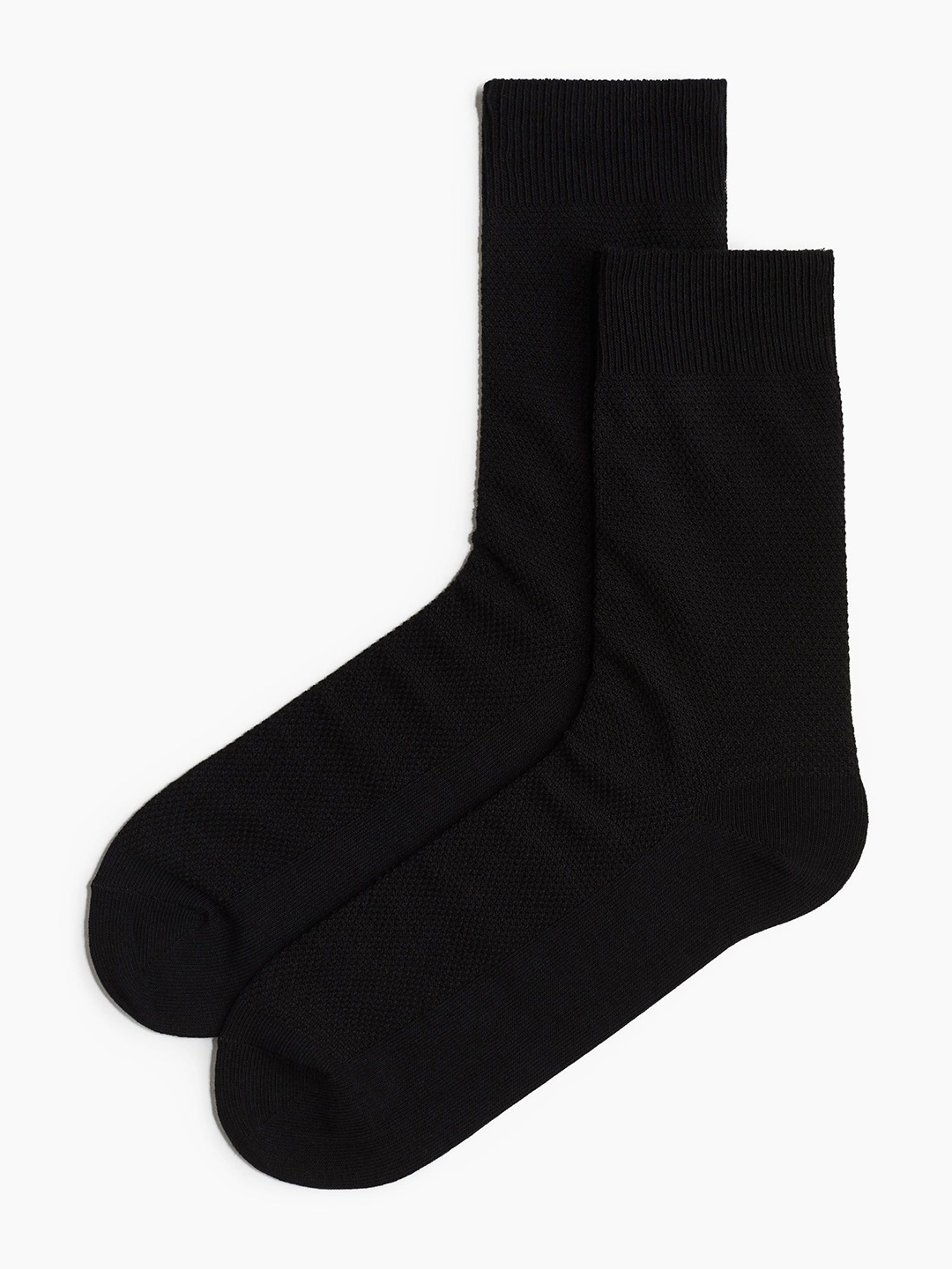 

H&M Men Calf Length Socks, Black