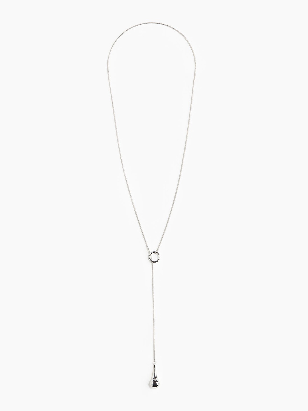 

H&M Lariat Necklace, Silver