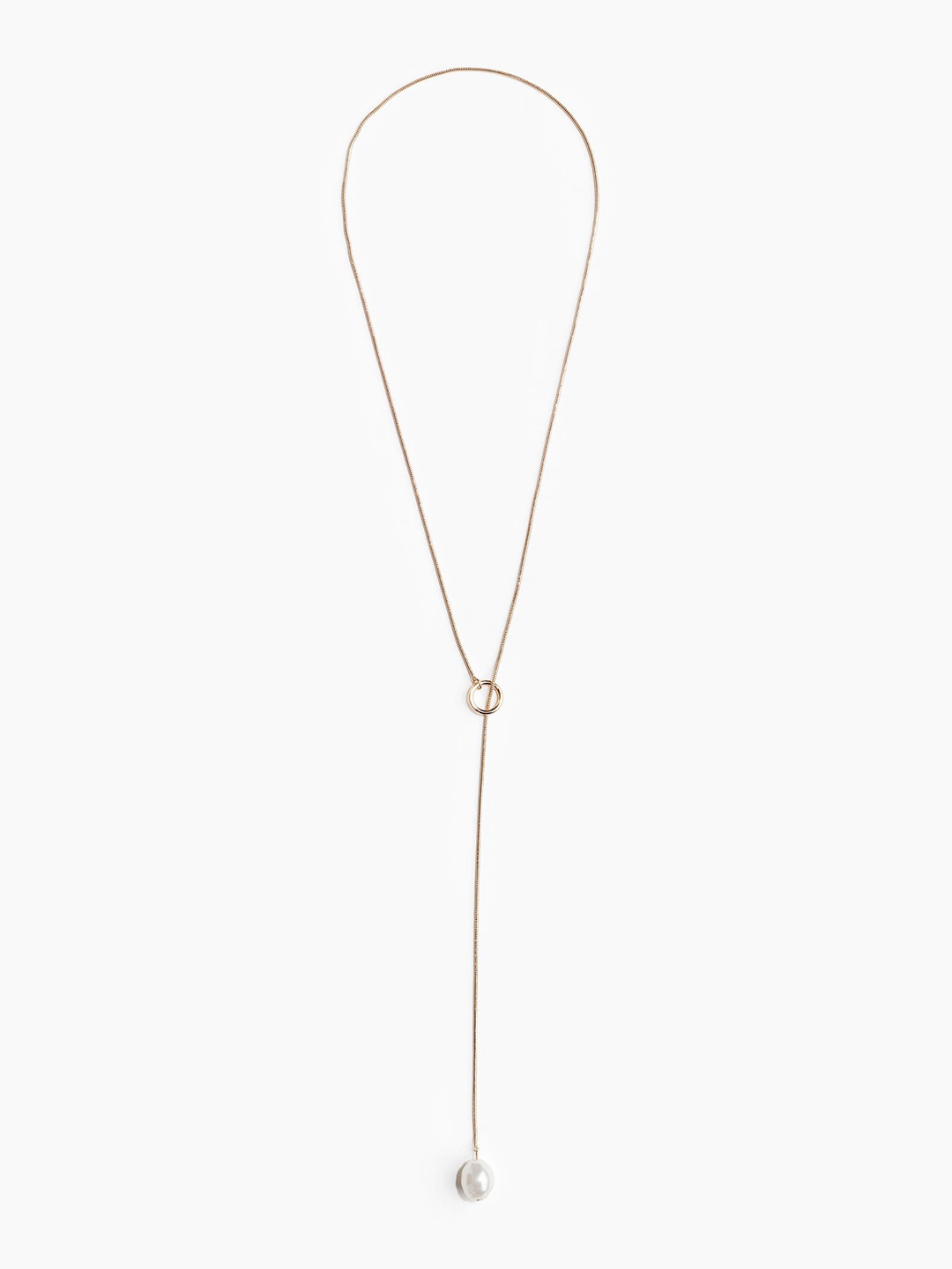 

H&M Lariat Necklace, Gold