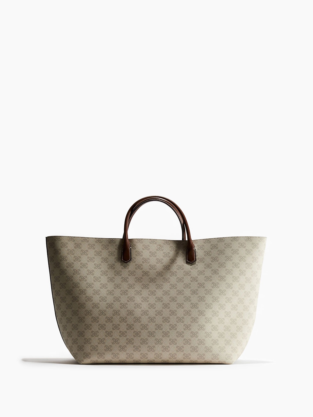 

H&M Jacquard-Weave Shopper, Beige