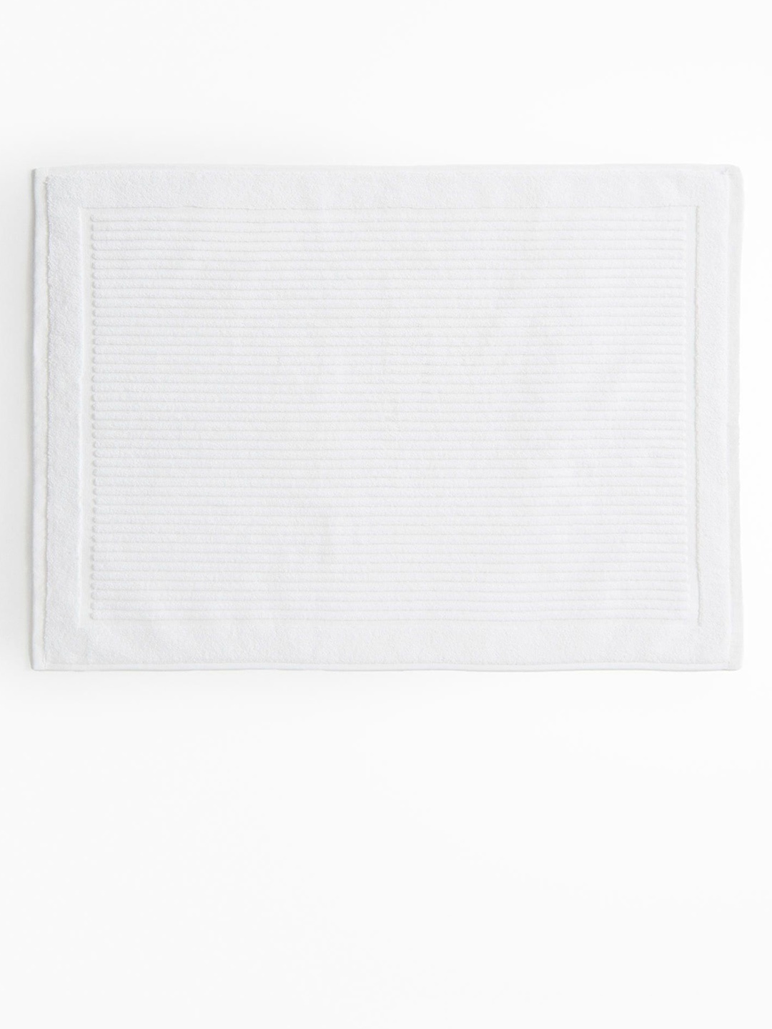 

H&M White Pure Cotton Terry Bath Mat