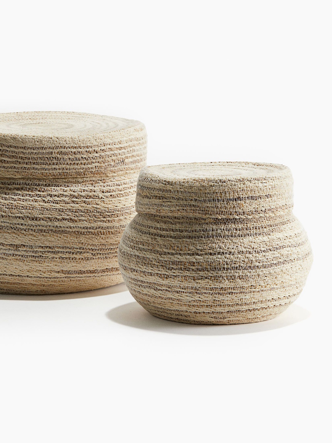 

H&M Beige Handmade Straw Box
