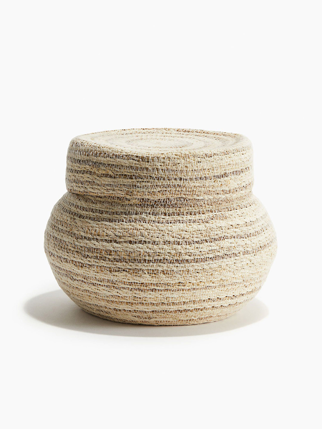 

H&M Beige Small Handmade Straw Box