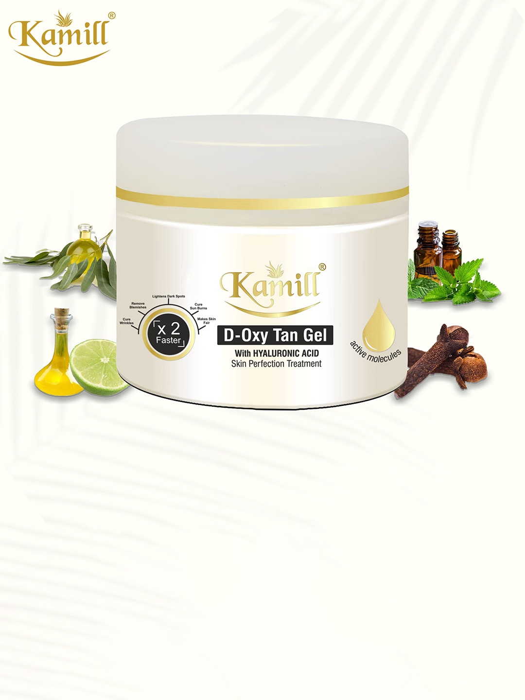 

KAMILL D-Oxy Tan Gel With Hyaluronic Acid & Clove - 250ml, White
