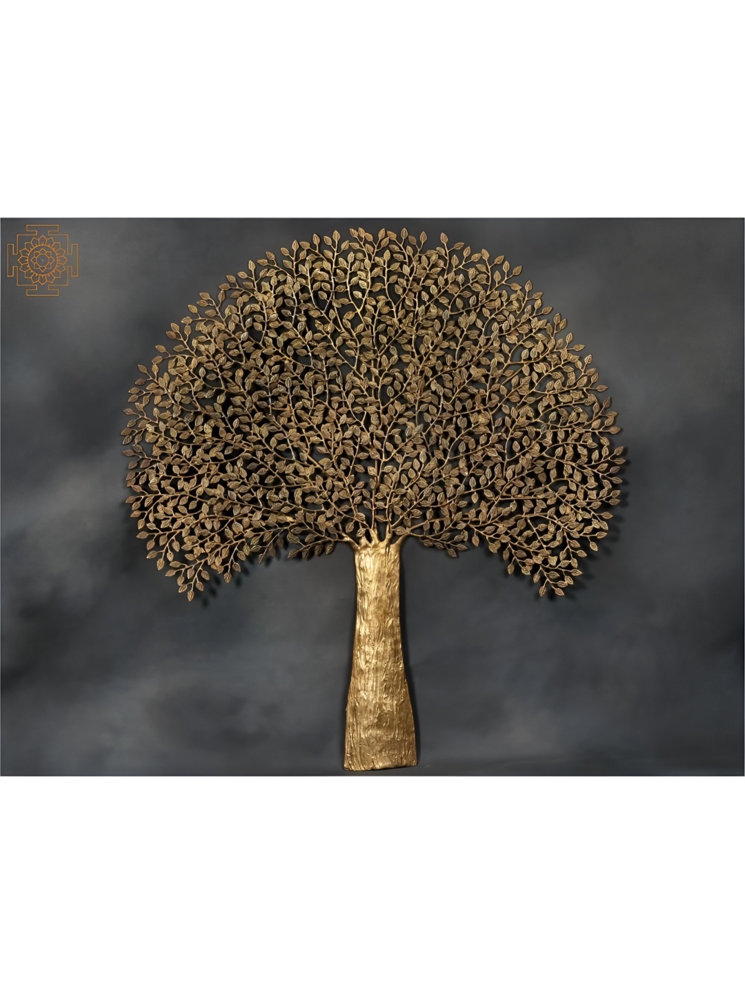 

Exotic India Brass Tree Wall Hanging, Gold