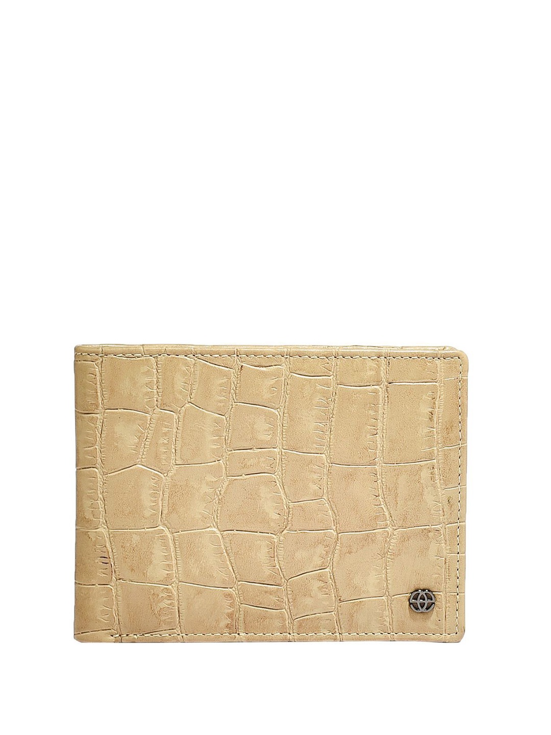 

Eske Men Textured Leather Two Fold Wallet, Brown
