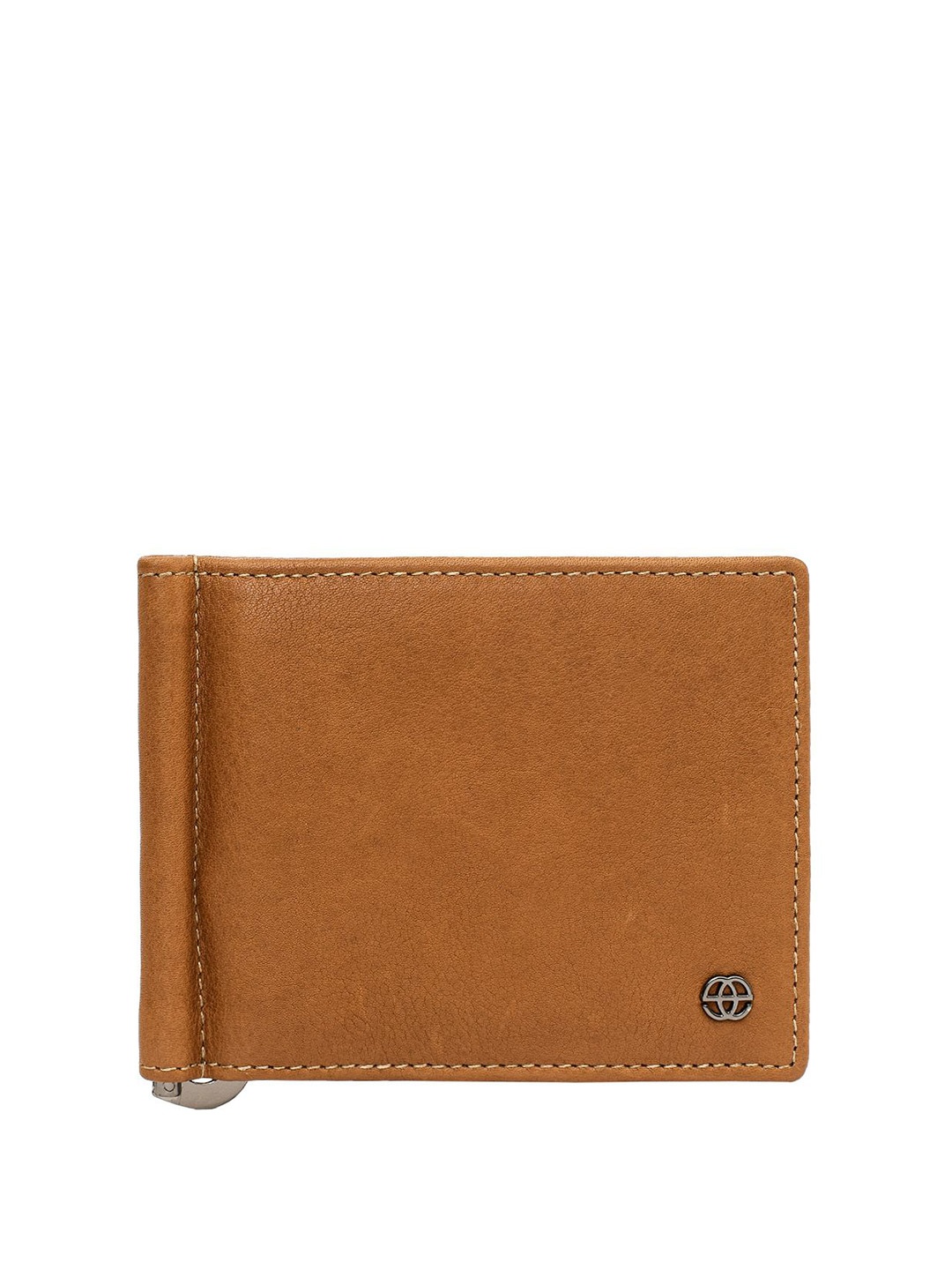 

Eske Men Textured Leather Two Fold Wallet, Tan