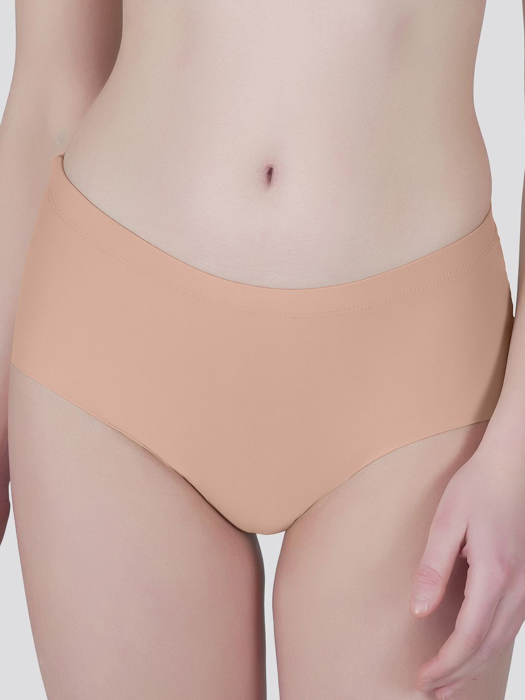 

Tweens Women Seamless Mid-Rise Hipster Briefs TW-PAN 01-FWN-2PC, Beige