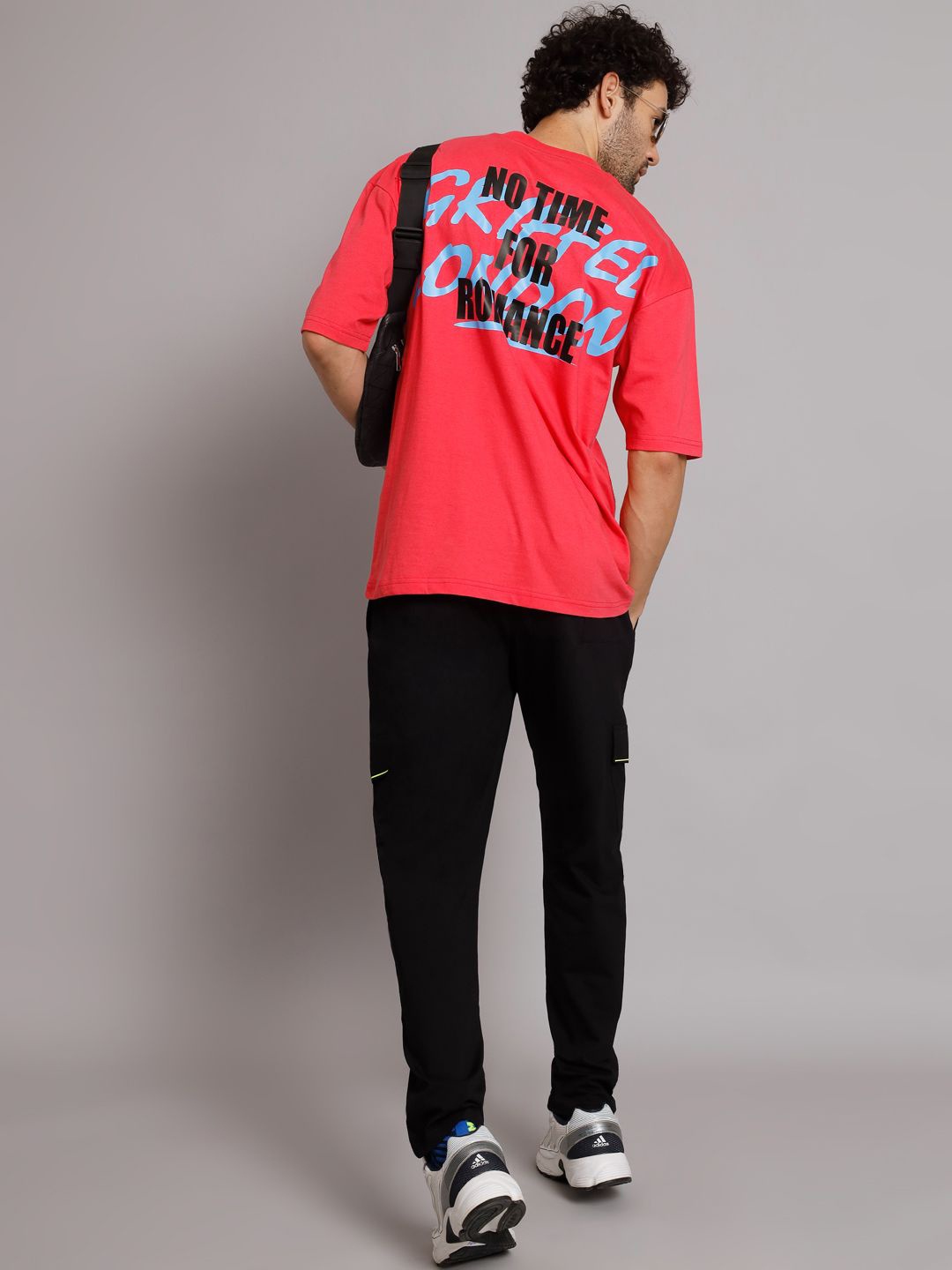 

GRIFFEL Printed Cotton T-Shirt & Trousers, Pink
