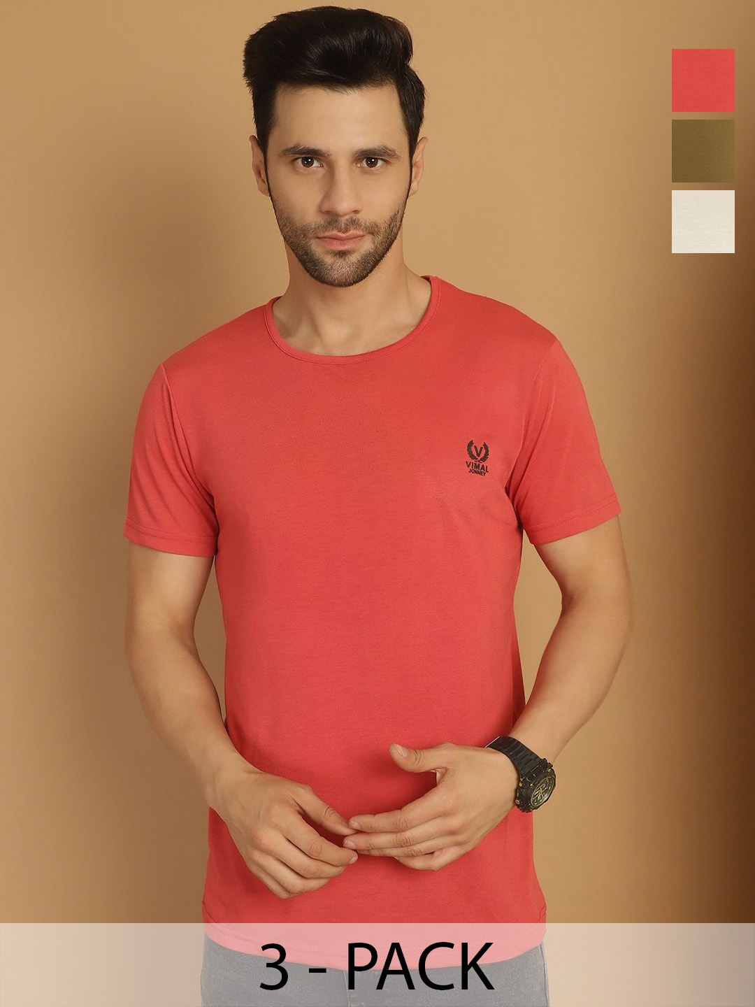 

VIMAL JONNEY Men 3 Pockets T-shirt, Multi