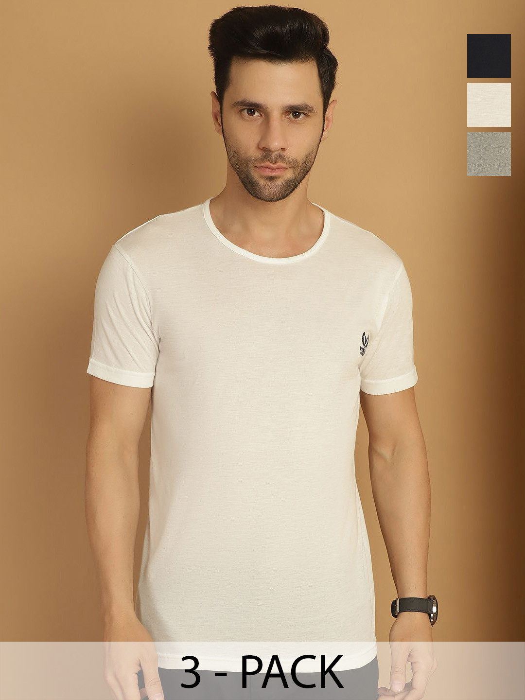 

VIMAL JONNEY Men 3 Extended Sleeves Pockets T-shirt, Multi